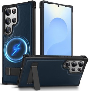 KEZiHOME for Samsung Galaxy S24 Ultra Case with Kickstand, Stronger Magnetic