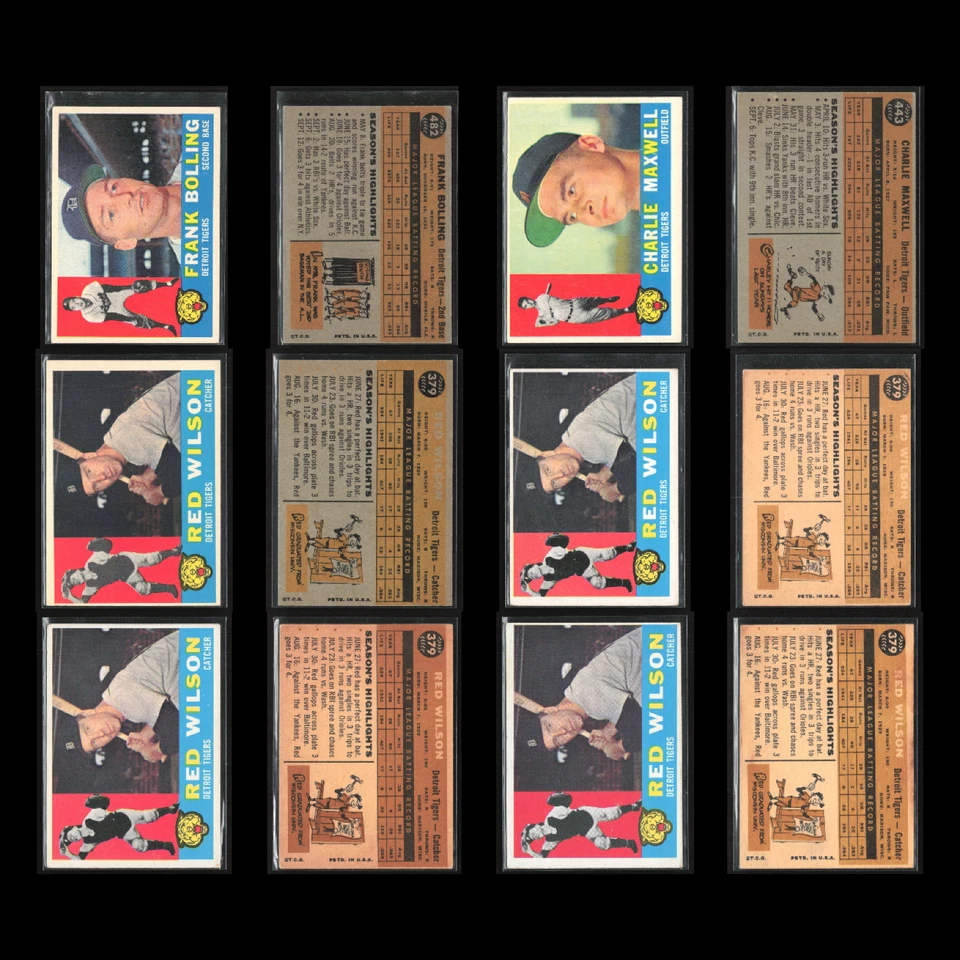 1960 Topps Lote 50 Cartões de Beisebol Vintage Dealer Conjunto a Granel Construtor Commons Muito Bom Estado MLB - Imagem 3 de 4