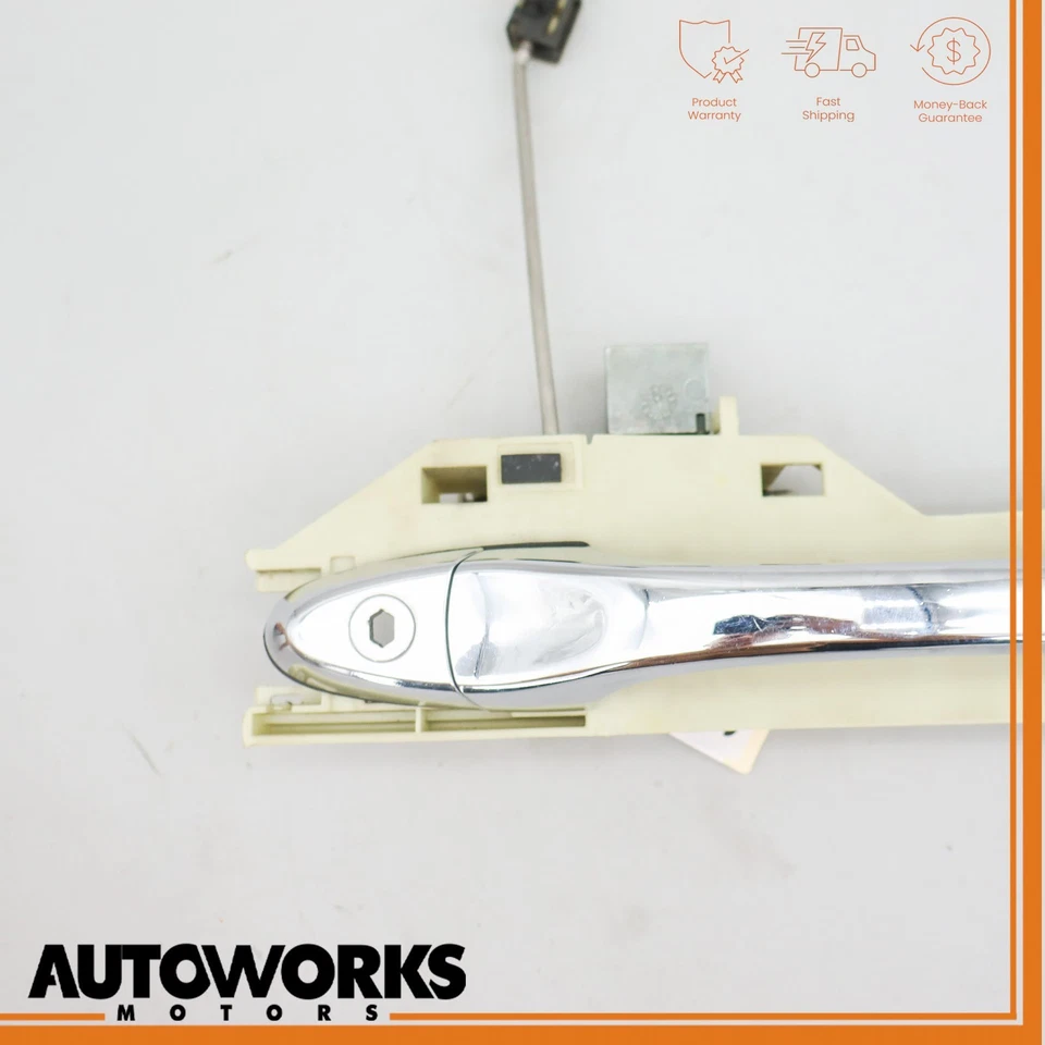 04-09 Jaguar XJR XJ8 VDP X350 Manija de puerta exterior del conductor delantero izquierdo cromada OEM Foto 3 de 4