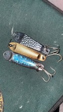 10. Vintage Smoothie Trolling Spoon Lure Lot of 3 Hammered Salmon Trout Fishing