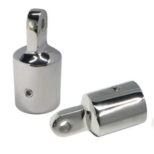 Pair of 316 Stainless Steel3/4in(about20mm) I.D. Bimini Top Cap Fitting Boat ...