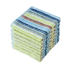 Oeleky Kitchen Dishcloths for Washing Dishes, Ultra Absorbent Dish Rags, Cott...