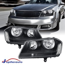 Pair Black Housing Headlights For 2008-2014 Dodge Avenger Left Right Pair Black Housing Headlights For 2008-2014 Dodge Avenger Left Right