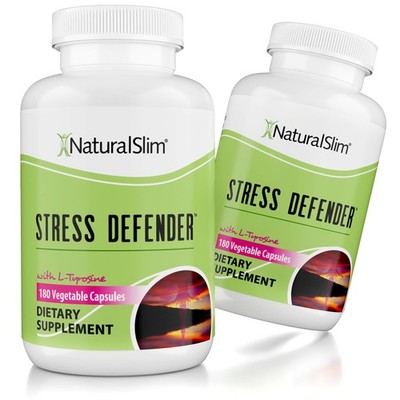 NaturalSlim Stress Defender Stress Relief Supplement Anti-Stress Capsules 2-Pack