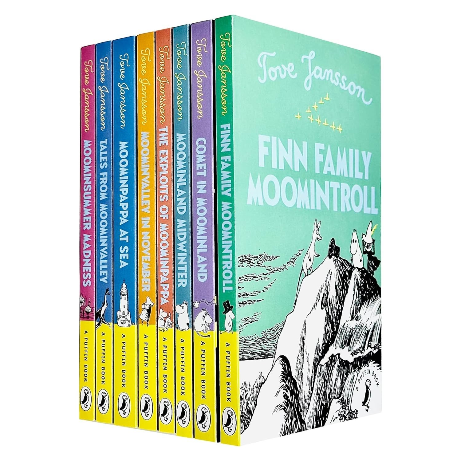Moomintroll Series Books 1 - 8 Collection Set by Tove Jansson Finn Family Moomin