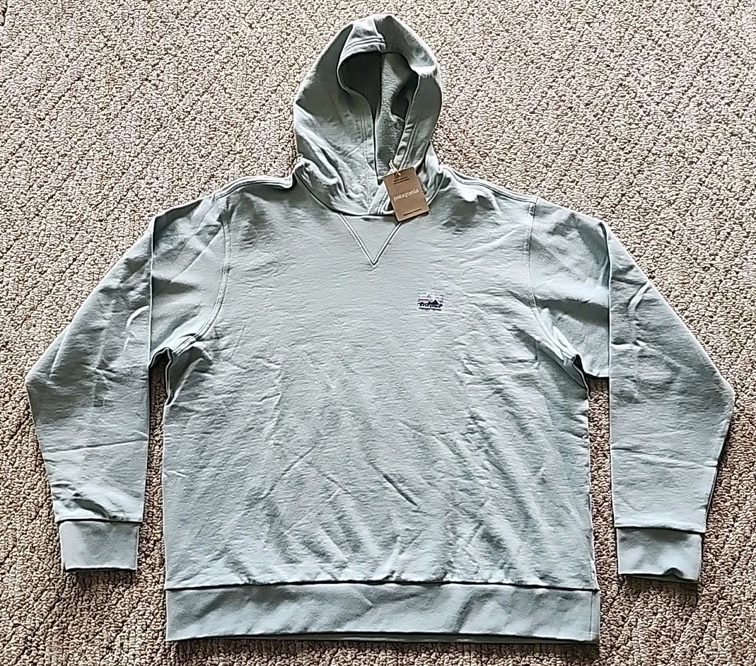 NWT New Patagonia Men's Daily Hoody Sweatshirt Sz Large L Color Thermal Blue