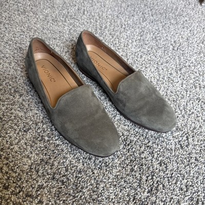 Vionic Women's Willa Suede Slip On Loafer Dark Taupe