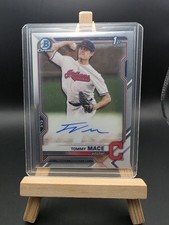 TOMMY MACE AUTO 1st 2021 Bowman Chrome Draft Autograph Indians Rookie Card RC