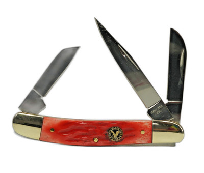 NEW COLORS! - EAGLE EDGE Pocket Knife, Stockman THREE Blade, 3.25'' Folding Snap