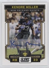 2023 Score Rookies Signatures Kendre Miller #321 Auto 9r9