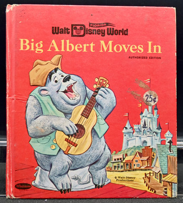 Walt Disney World Big Albert Moves In Tell-A-Tale Book 1971 Hardcover Very Good