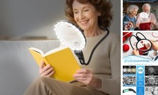 10X 30X Large Magnifying Glass with Light for Reading, Hands Free 4.3 Inch