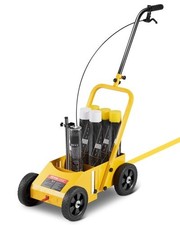 Striping Line Marking Machine 24 x 13 x 35.4 in 4-Wheel Striping Machine Yellow