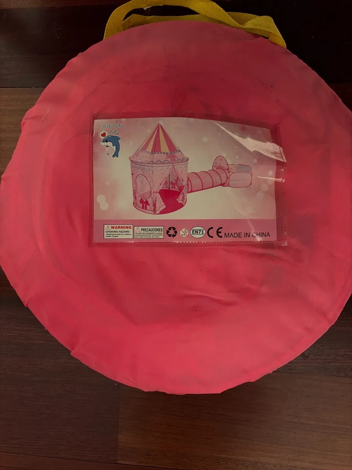 LOJETON 3pc Princess Fairy Tale Kids Play Tent Oval Crawl Tunnel Ball Pit for... - Image 4 of 4