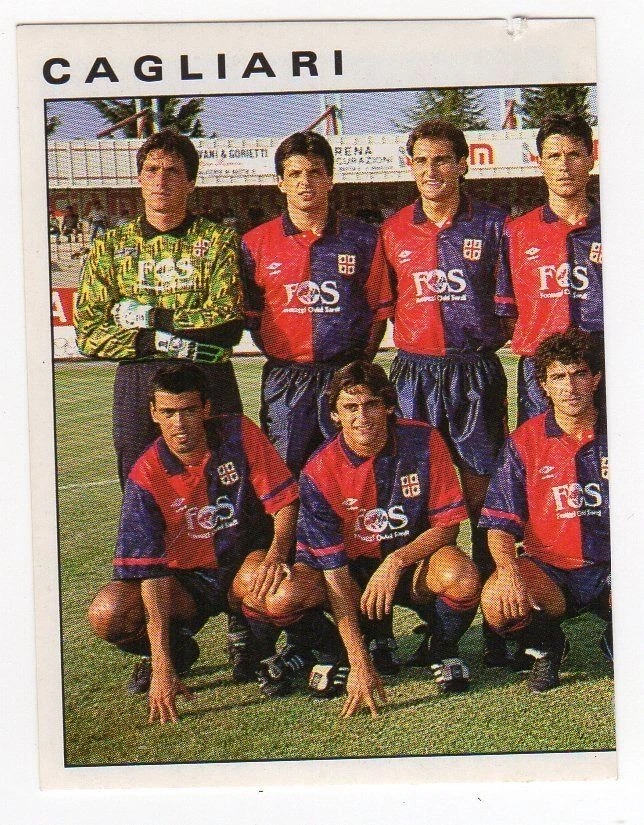 Album Complet Stickers Cagliari Calcio EUROFLASH 1992 – Série A – Neuf