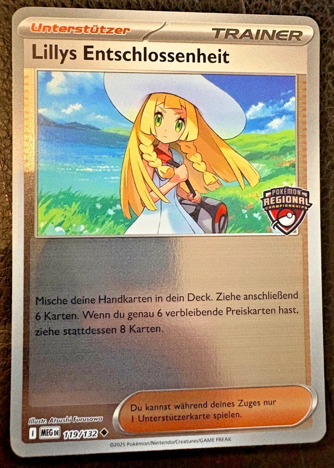 Lillie's Determination 119/132 Pokemon TCG Stuttgart Regional Promo (German) - Image 3 of 4