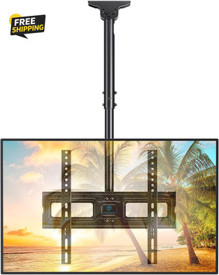 Ceiling TV Mount for 26-65 Inch Flat Screen Displays, Max VESA 400X400Mm