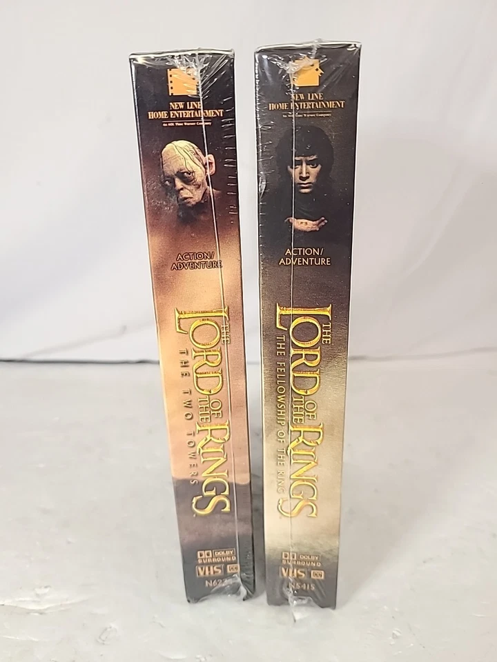 Lord of the Rings Two Towers AND Fellowship Of The Ring VHS New Factory Sealed - Image 3 of 4