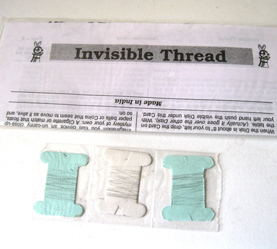 Invisible Thread Single Strand Spools Floating Dollar Bill Levitate Magic Trick