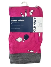 Old Navy Men’s Soft-Washed Boxer Briefs 4.5” Inseam Bowling Size M L XXL