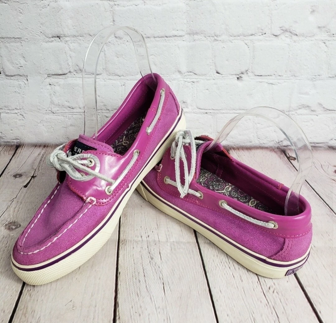 Pink glitter sperrys deals