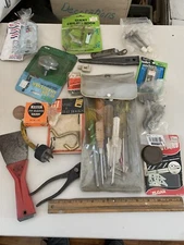 vintage hand tools and hardware lot Screws Wrenches Huge Lot