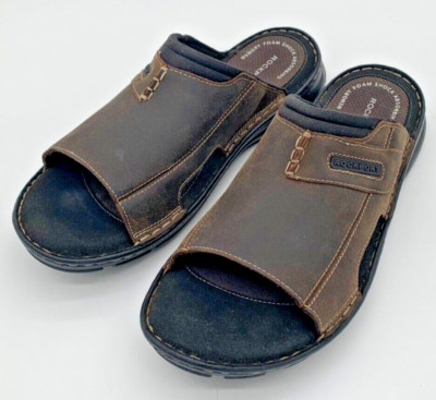 Rockport | Shoes | New Rockport Mens Darwyn Slide Sandal In Brown