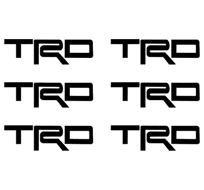Small TRD Toyota logo 6 Small Vinyl Decals Car 2'' 3'' Toyota symbol Stickers