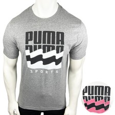 NWT PUMA MSRP 42.99 SUMMER MEN'S GRAY CREW NECK SHORT SLEEVE T-SHIRT SIZE S M L