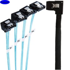 MINI SAS SFF-8087 to 4-port SATA 7P female connection cable For Server