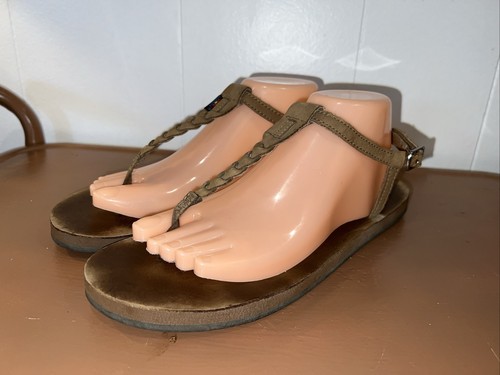 RAINBOW WMS T-Street Hemp Single Layer Sierr Brown Center Braid Ankle Strap 10