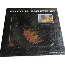 CHH Deluxe 16" Roulette and Blackjack Set Deck Cards Playing Game 2004 OPENEDBOX