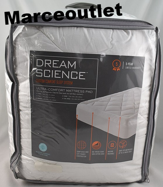 Martha Stewart KING Mattress Pad Dream Science Ultra ...