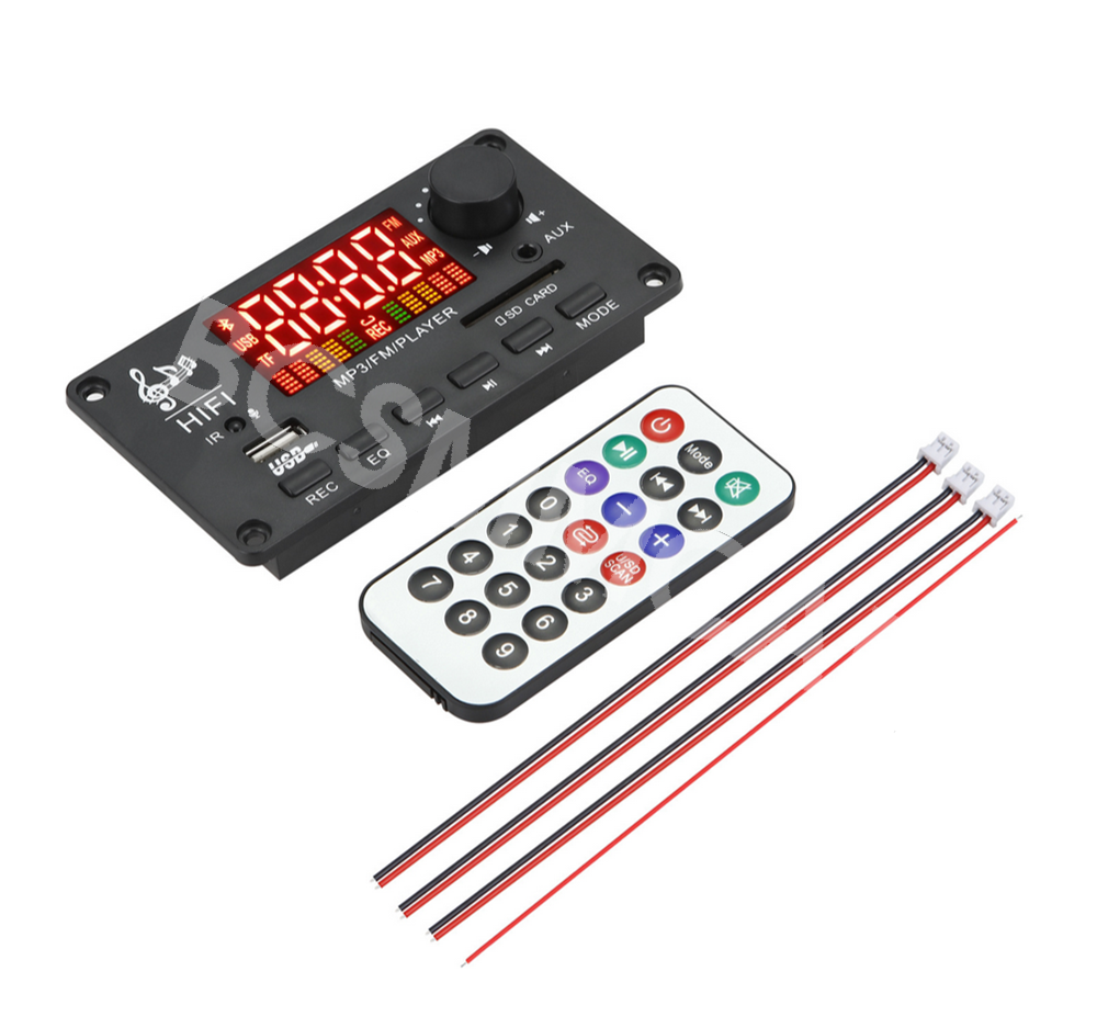 Bluetooth Car Kit Amplifier Module Audio Radio MP3 Decoder Board USB/TF/AUX/FM