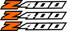 LTZ400 Orange Fender Graphics Plastic Decal Sticker Ltz 400 Z400 Suzuki Wheel