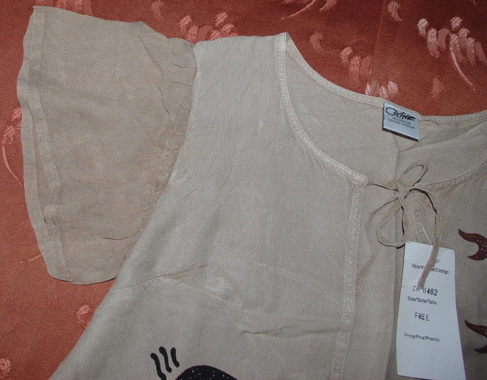 boléro léger beige marron coline taille unique - Photo 4/4