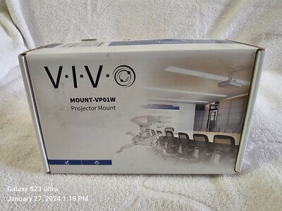 VIVO White Projector Ceiling Mount VP01W