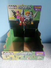 G.I. Caja de exhibición Joe Cobra Kre-o Wave 5 + estuche de envío raro difícil de encontrar muy bonito Kreo
