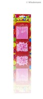 20 Geburtstagskerzen Pink Geburtstag Tortenkerzen + 20 Halter Kuchenkerzen Party