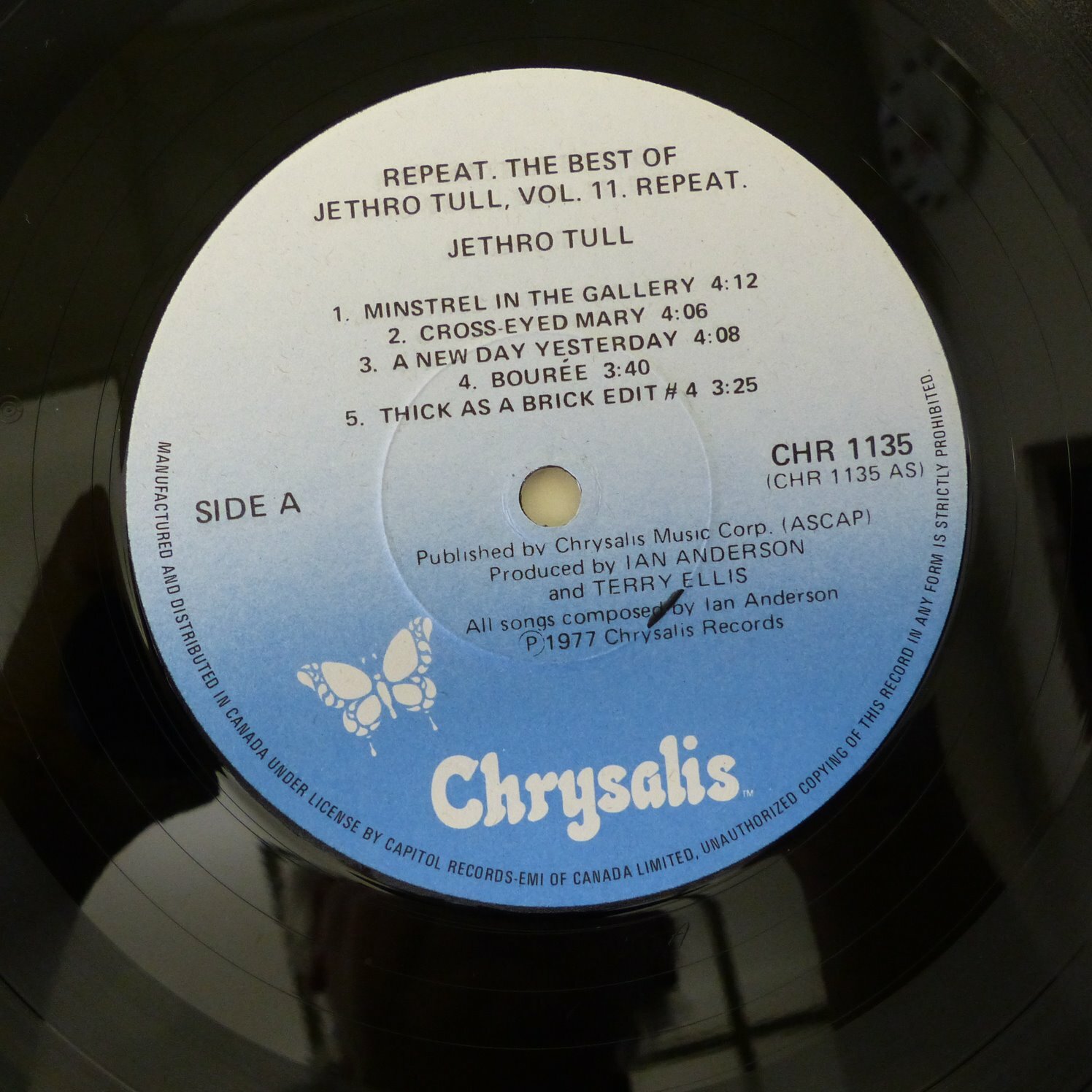 Jethro Tull Repeat The Best Of Volume 2 - LP Record Vinyl Album 12
