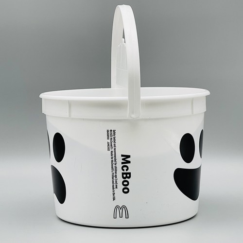 McDonalds Halloween Happy Meal McBoo White Bucket Pail 2022 - Picture 2 of 8