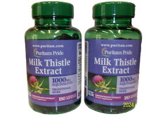 Milk Thistle Silymarin 1,000 mg 180 Softgels 2 Btl. 
