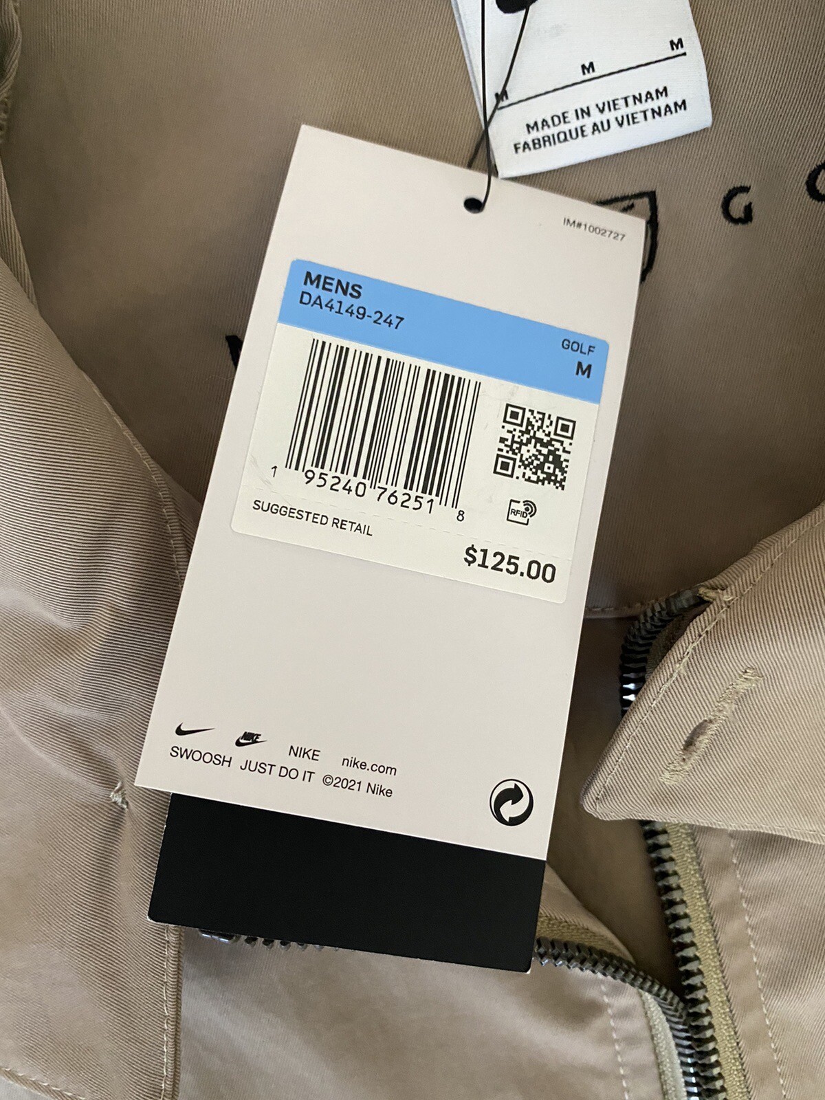 NIKE REPEL TIGER WOODS COLLECTION GOLF JACKET DA4149247 NWT Men Size Medium eBay