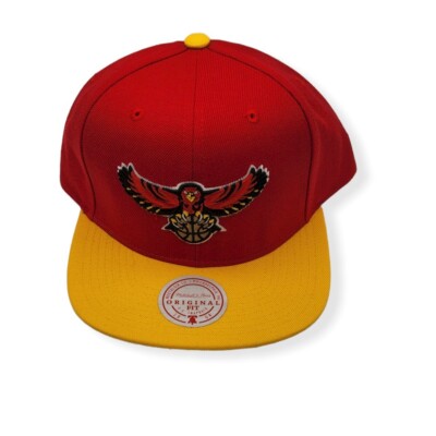Mitchell & Ness Atlanta Hawks Team 2 Tone 2.0 Adjustable Snapback Hat Cap