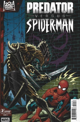 Predator vs Spider-Man #2 1:25 Ed McGuinness Variant Marvel 2025