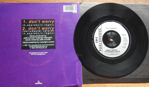 KIM APPLEBY DONT WORRY VINYL 7" SINGLE + POSTER SLEEVE RP6272 - 第 2/5 張圖片