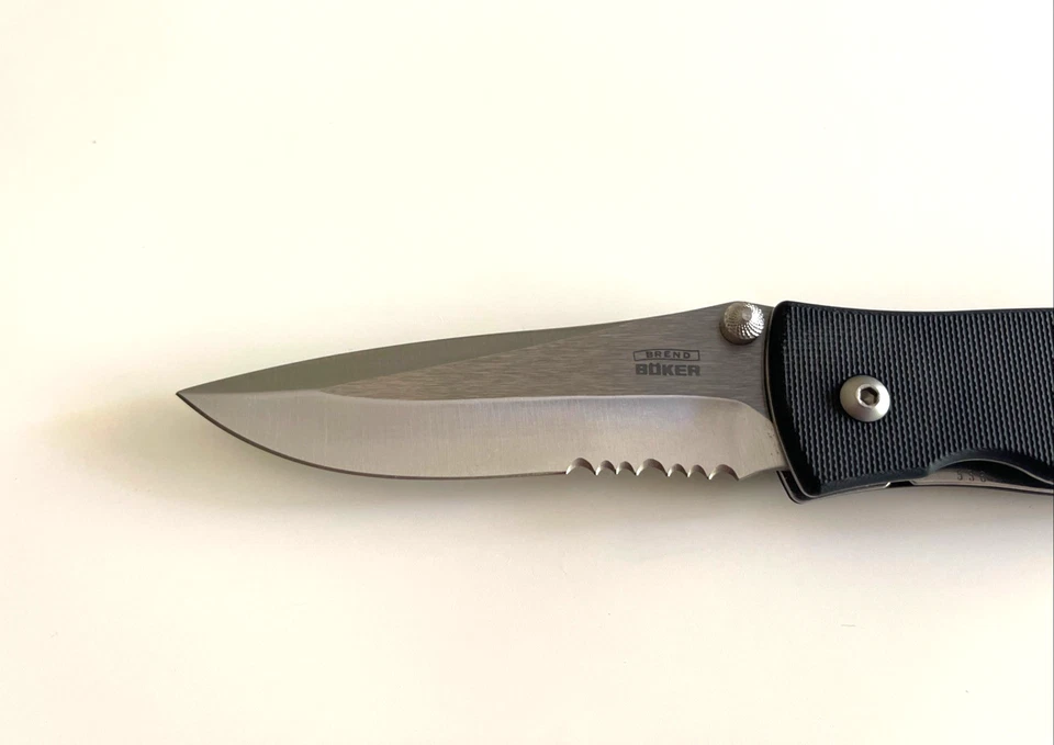 Cuchillo Plegable Diseño Boker Brend Walter Serializado G-10 Solingen Alemania Foto 2 de 4