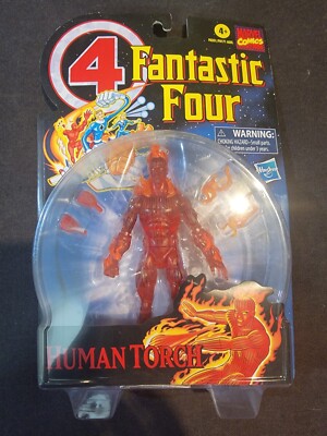 Marvel Legends Fantastic Four Retro Human Torch 6'' Action Figure Brand New Card