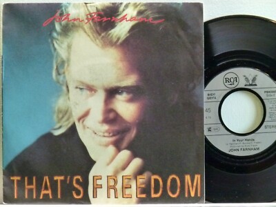 John Farnham -That's Freedom / In Your Hands  D-1990  RCA PB43985
