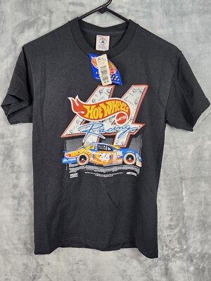 VINTAGE 1999 KYLE PETTY HOT WHEELS RACING 44 NASCAR MENS LARGE SHIRT NEW KMART
